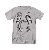 Harry Potter Men's Literary Crests T-Shirt