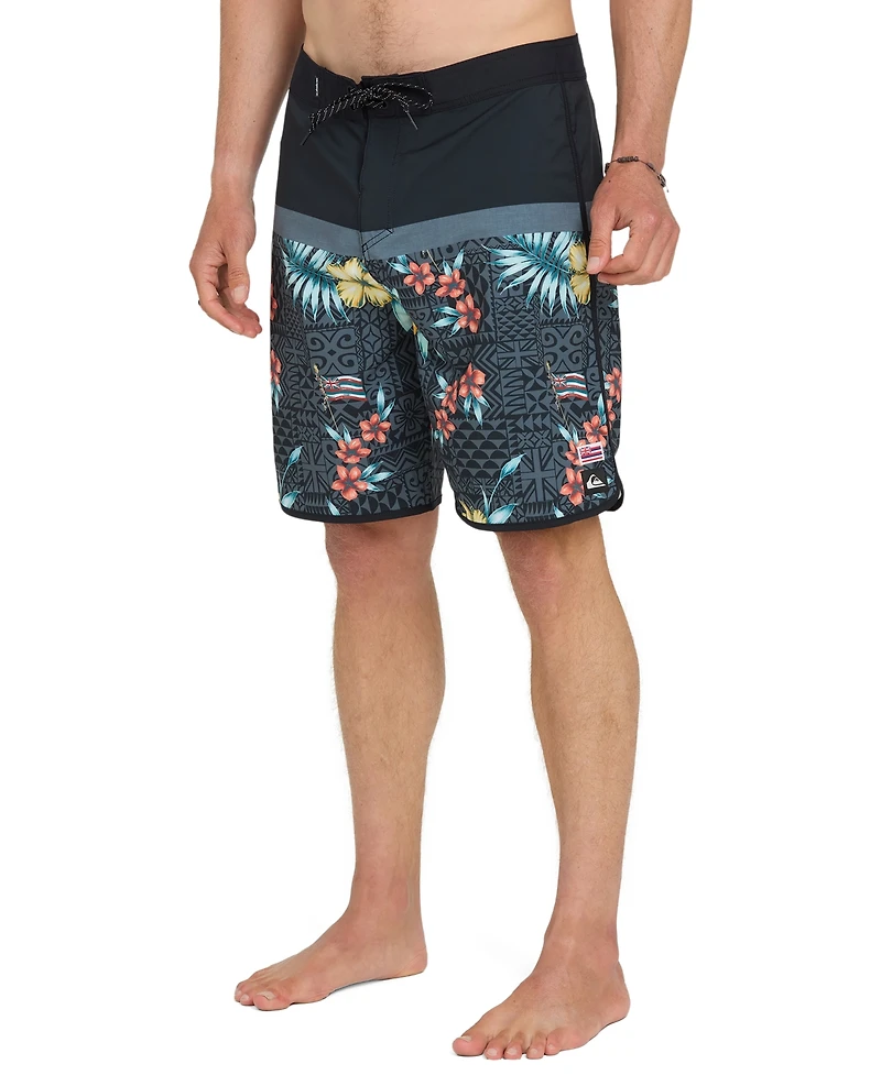 Quiksilver Men's Floral Print Swim Shorts