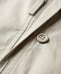 Modenaire Men's Long Sleeve Stand-Collar Zip-Front Jacket