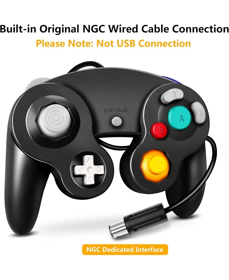 ECHTPeak Gamecube Controller, Classic Wired Controller for Wii Nintendo Gamecube