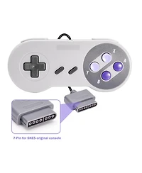 ECHTPeak 2 Pack Retro Wired Controller for Snes Original Console, Remote Wired Gamepad Controller