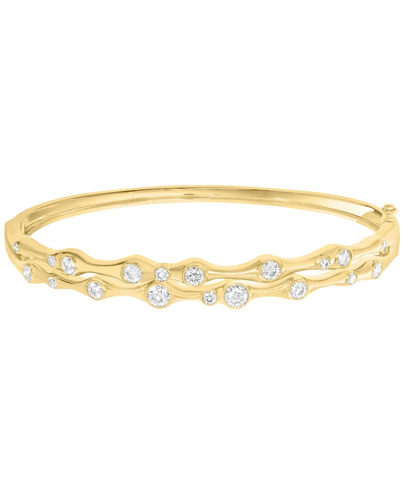 Effy Collection Diamond Bangle Bracelet (1-1/3 ct. t.w.) in 14k Yellow Gold