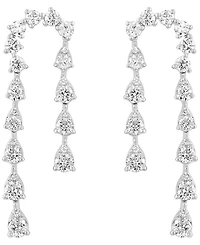 Effy Collection Lab Grown Diamond Drop Earrings (1-1/6 ct. t.w.) in 14k White Gold