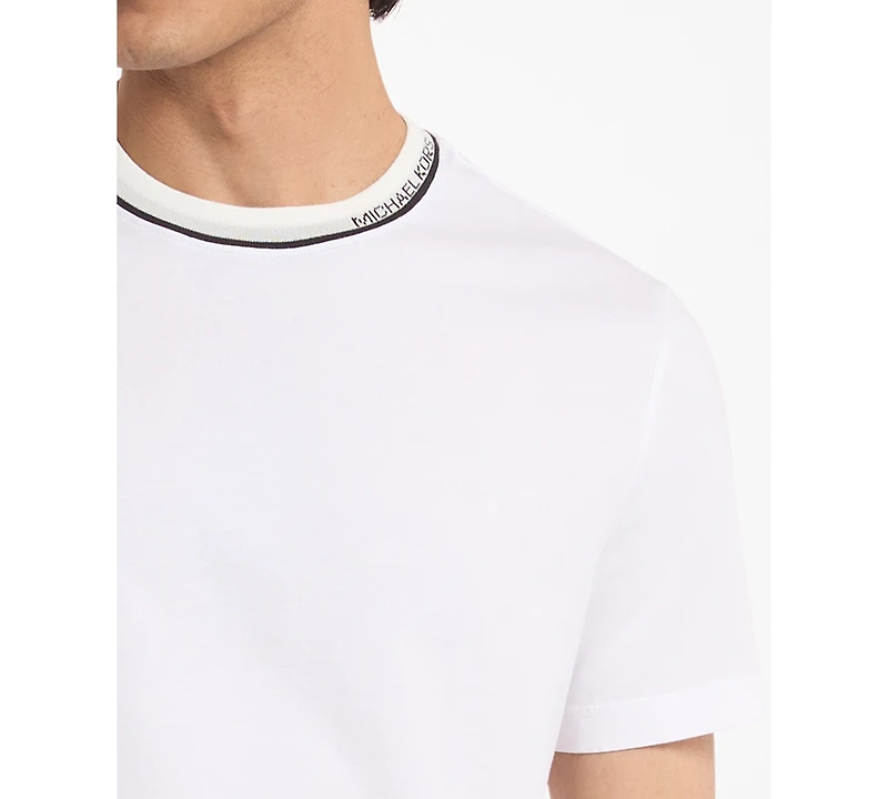 Michael Kors Men's Contrast Tipping Crewneck T-Shirt