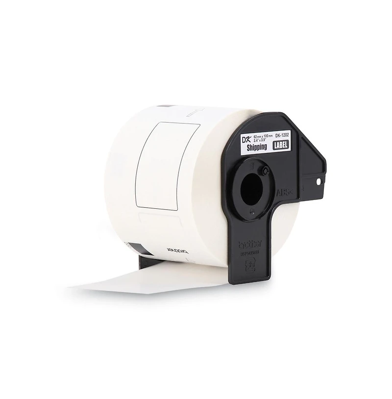 Brother DK1202 2.4 inches. x 3.9 inches. Die-Cut Shipping Labels