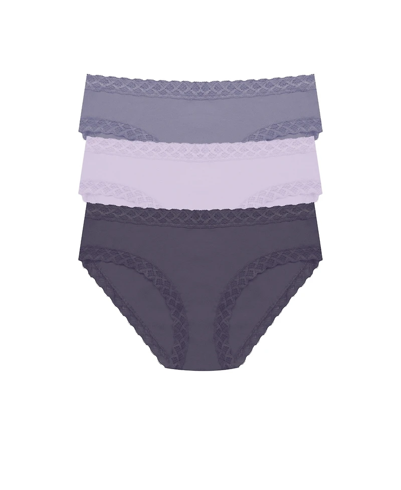 Natori Women's Bliss Pima Cotton Girl Brief 3-Pack