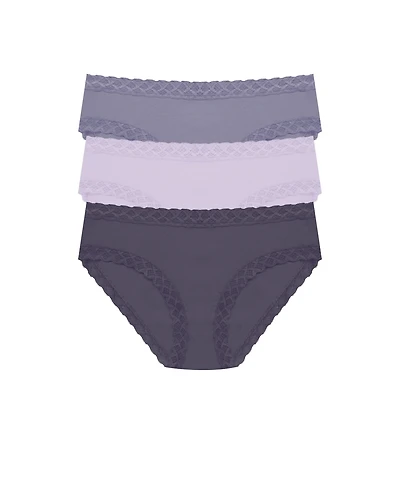 Natori Women's Bliss Pima Cotton Girl Brief 3-Pack
