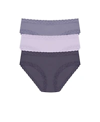Natori Women's Bliss Pima Cotton Girl Brief 3-Pack