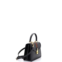 Pre-Owned Gucci Small Ophidia Flap Top Handle Bag Leather