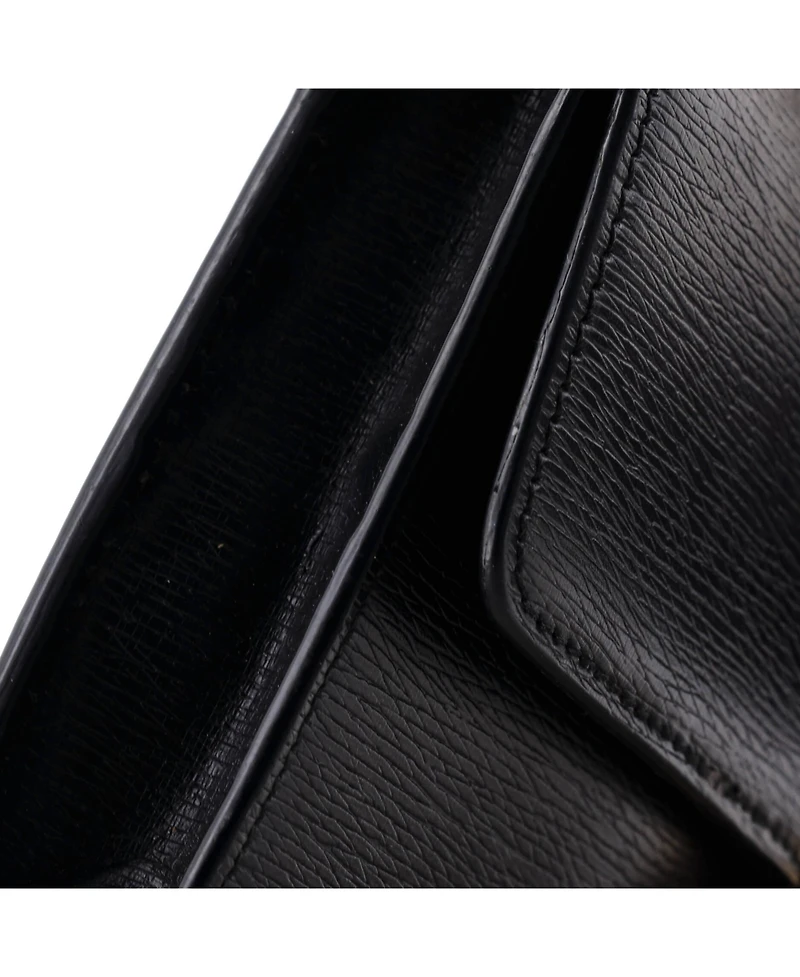Pre-Owned Gucci Interlocking Wallet on Chain Leather
