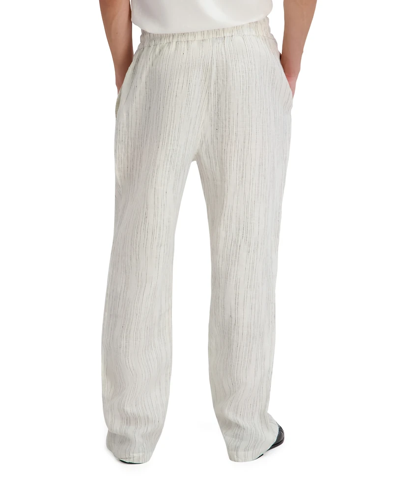 Karl Lagerfeld Paris Men's Striped Relaxed-Fit Pants