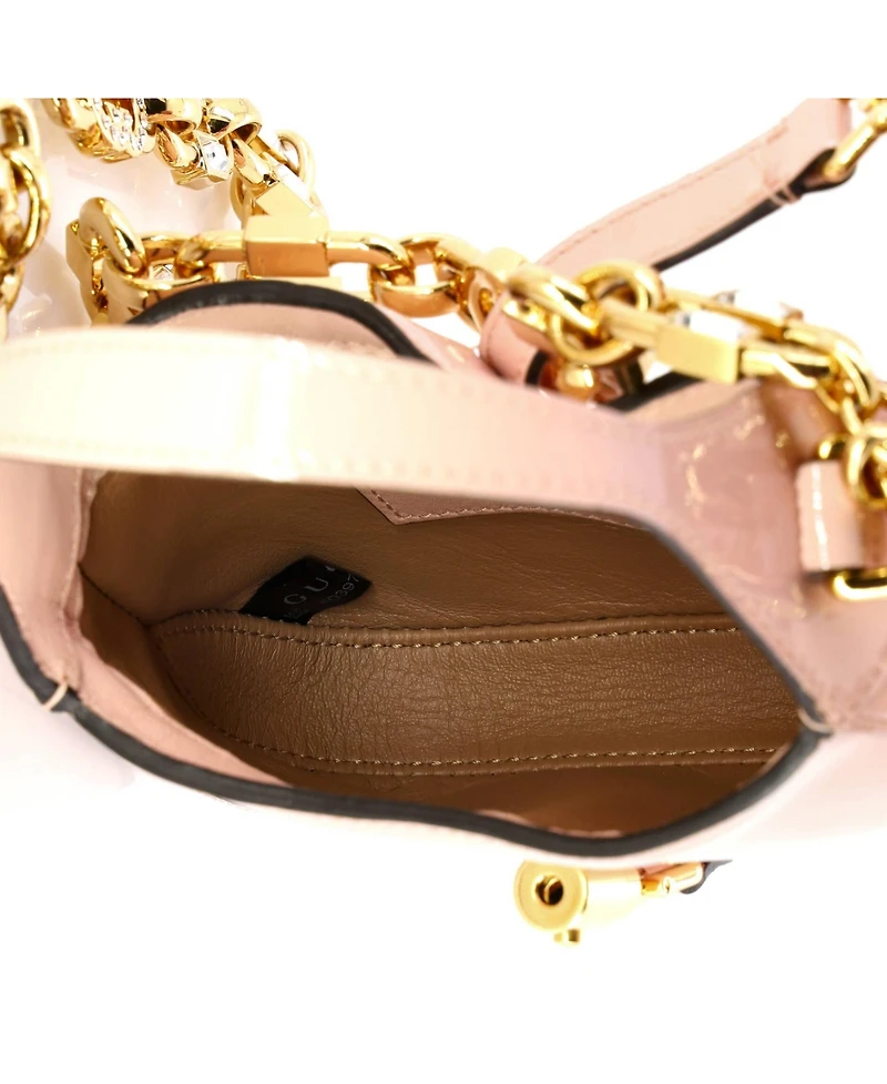 Pre-Owned Gucci Mini Jackie 1961 Chain Hobo Patent