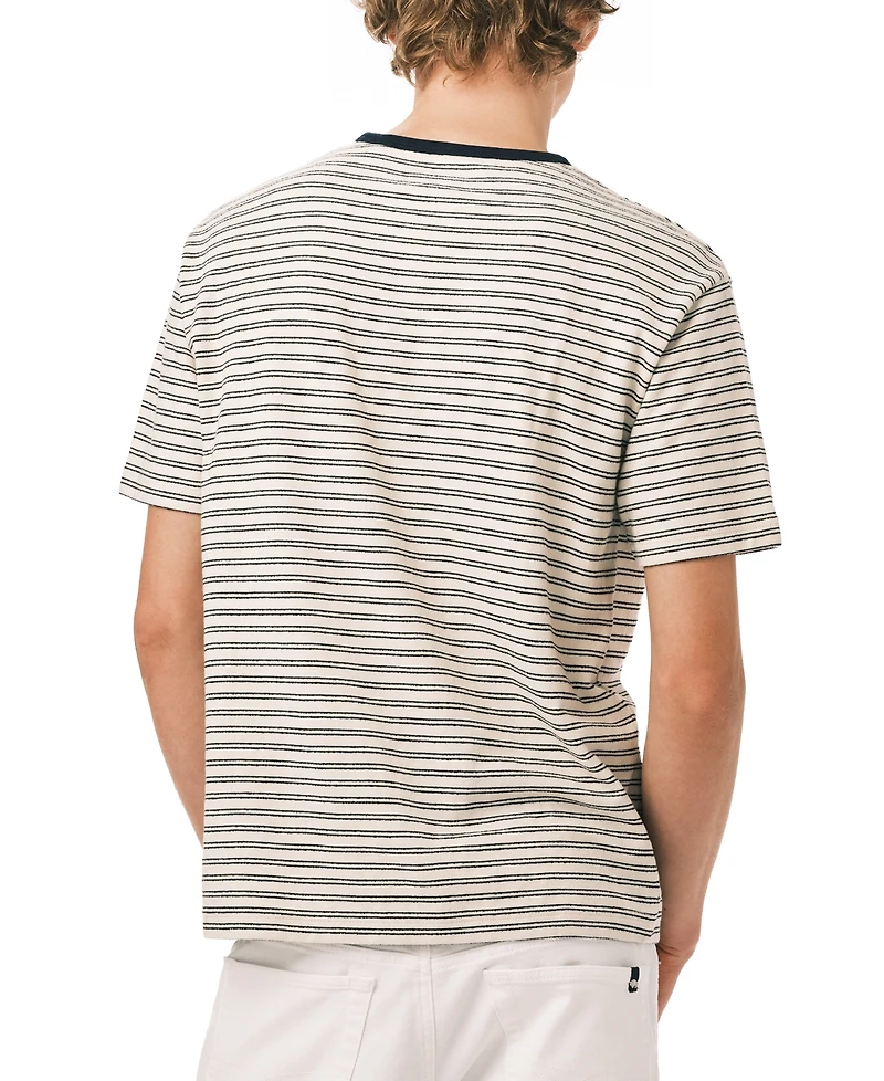 Buffalo David Bitton Men's Kindo knit Horizontal Stripes T-shirt