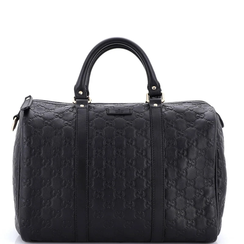 Pre-Owned Gucci Medium Joy Boston Bag Guccissima Leather