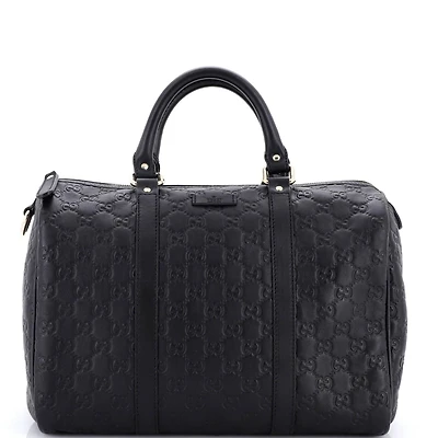 Pre-Owned Gucci Medium Joy Boston Bag Guccissima Leather