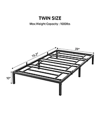 homfan 10Inch Heavy Duty Metal Bed Frame