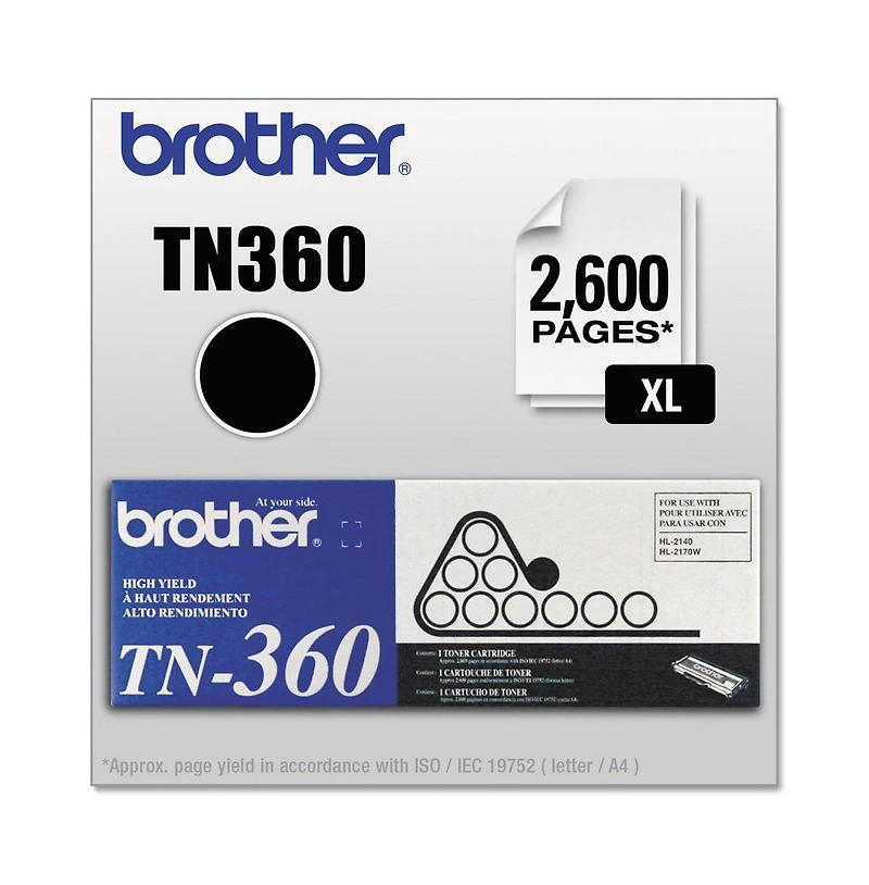 Brother TN360 2600 Page High-Yield Toner