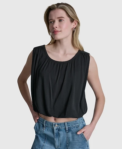 Dkny Jeans Women's Sleeveless Bubble Top