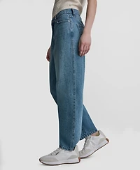 Dkny Jeans Women's Mid-Rise Barrel-Leg Cotton