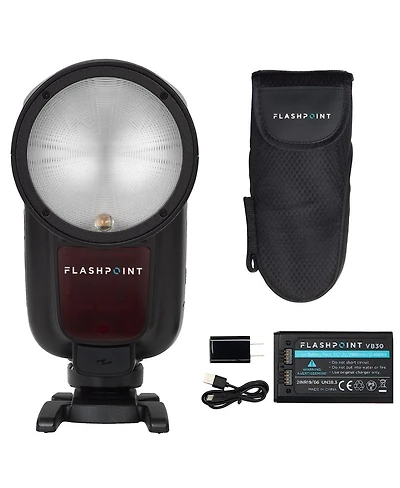 Flashpoint Zoom Li-Ion X Pro R2 Ttl Round Flash For Canon, Godox V1Pro C (No Sub Flash)