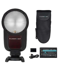 Flashpoint Zoom Li-Ion X Pro R2 Ttl Round Flash For Canon, Godox V1Pro C (No Sub Flash)
