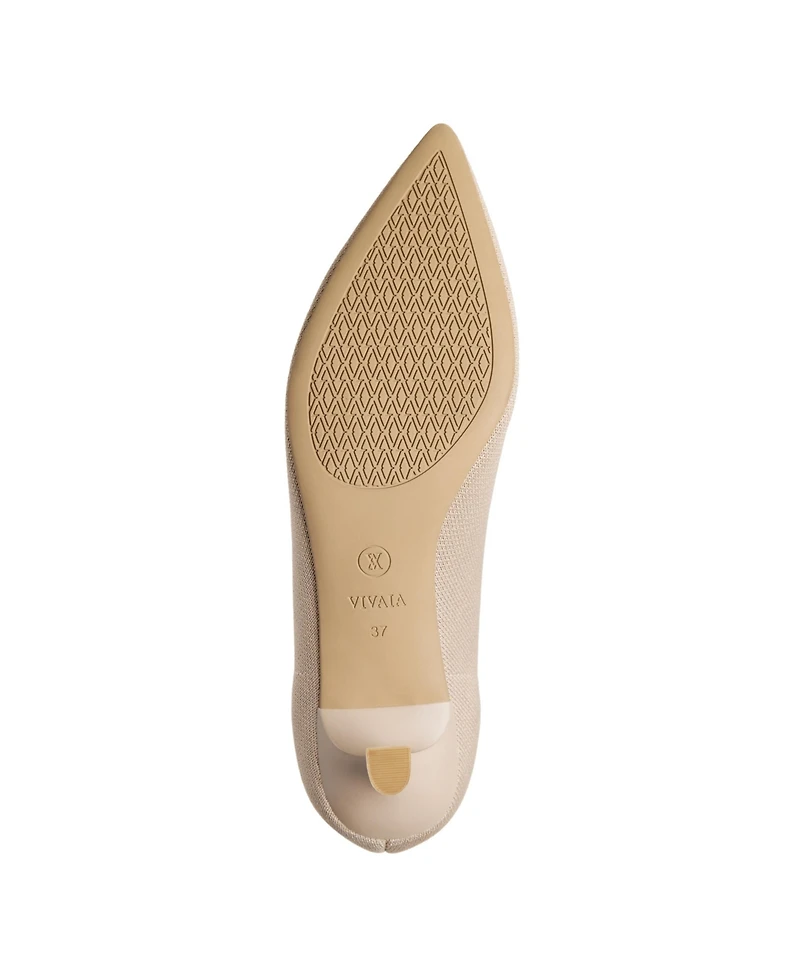 Vivaia Women's Scarlett Pointed-Toe Kitten Heels