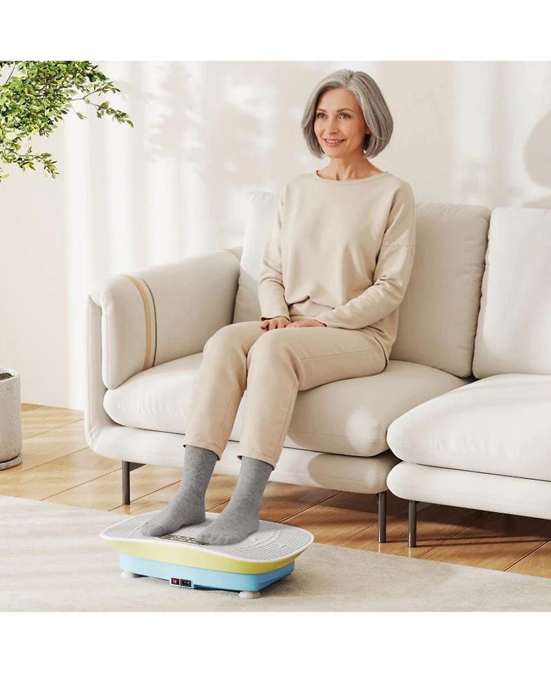Inolait Vibration Plate Exercise Machine for Lymphatic Drainage and Weight Loss with 10 Speed Intensities
