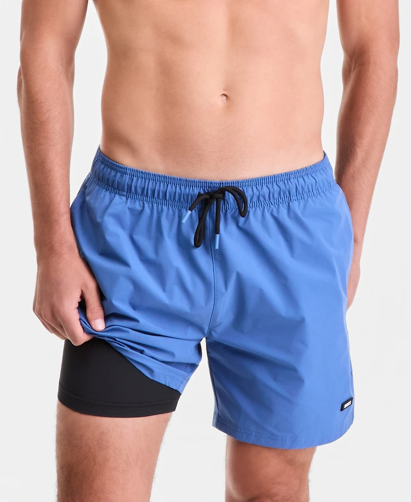 Boss Hugo Men's Inner Compression Short 6" Swim Trunks