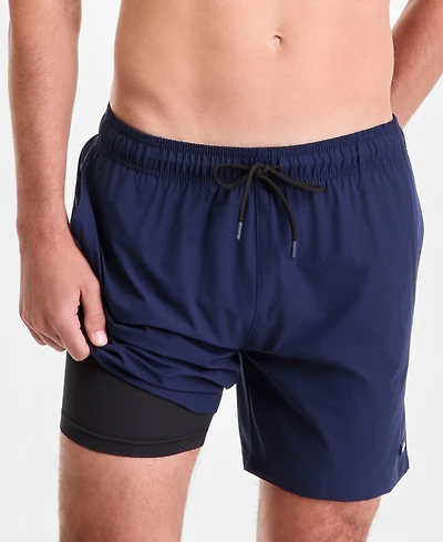 Boss Hugo Men's Inner Compression Short 6" Swim Trunks
