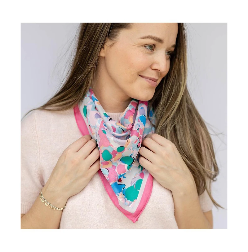 Headbands of Hope Women's Satin Abstract Floral Headscarf