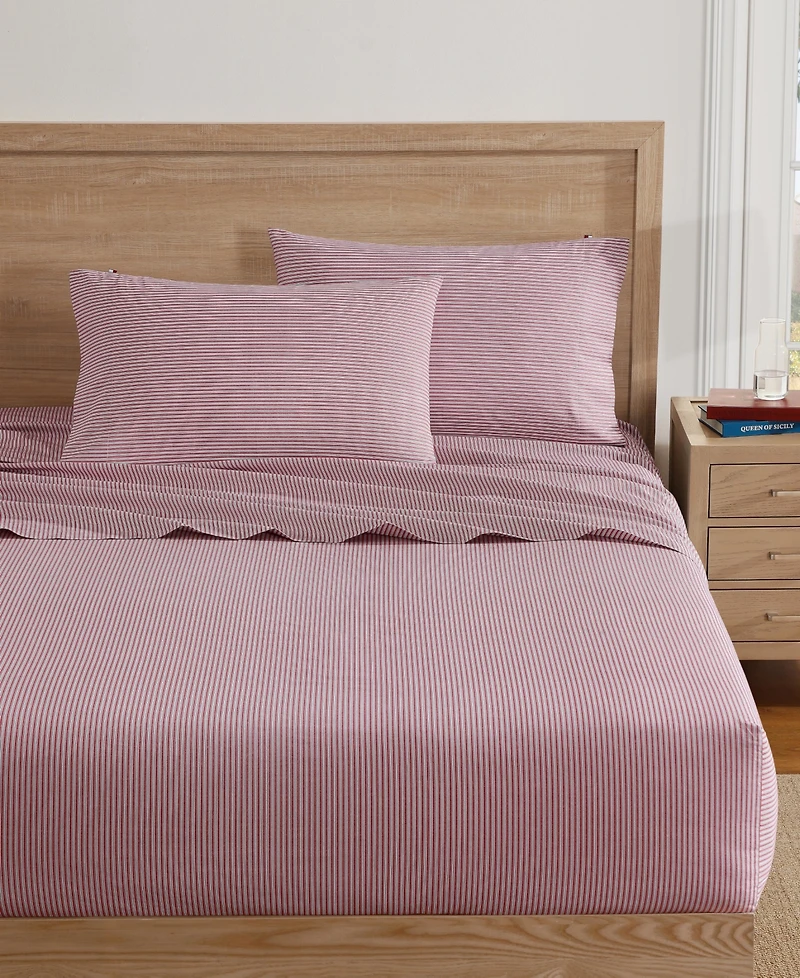 Tommy Hilfiger Highland Ticking Stripe Cotton Percale 2-Pc. Pillowcase Set