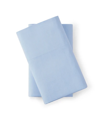 Tommy Hilfiger Essentials Solid Cotton Percale 2-Pc. Pillowcase Set
