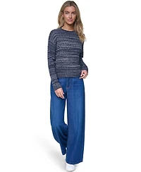 Nautica Women's Cotton-Blend Crewneck Sweater
