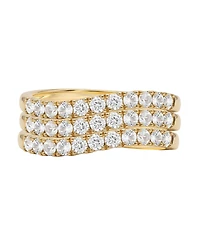 Macy's 3-Piece Lab Grown Diamond Ring Set (1 ct. t.w.) in 14k Yellow Gold