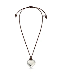 Ettika Heart Pendant Adjustable Cord Necklace