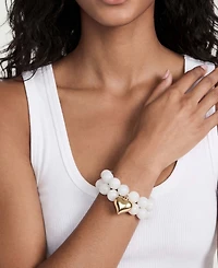 Ettika Luck and Love Turquoise Stretch Bracelet
