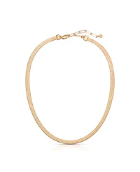 Ettika Brooklyn Flat Herringbone Chain Necklace