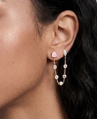 Ettika Double Piercing Turquoise Earrings