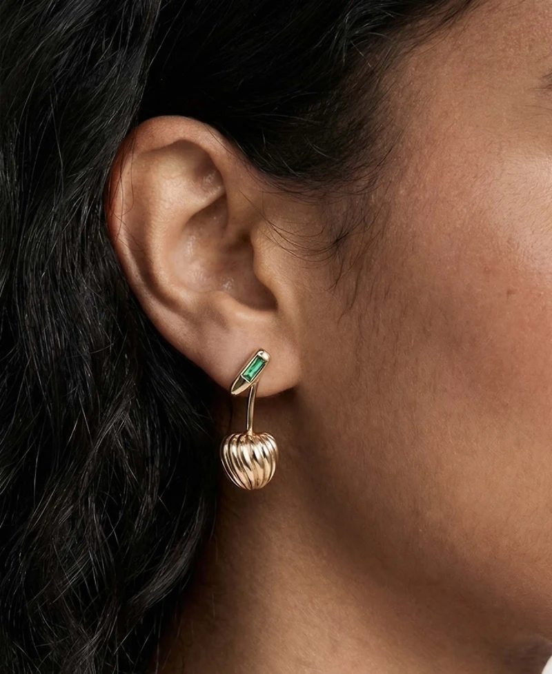 Ettika 18k Gold-Plated Sweet Cherry Earrings