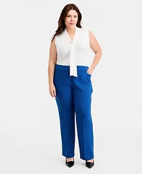 Kasper Plus L-Pocket Straight Pants