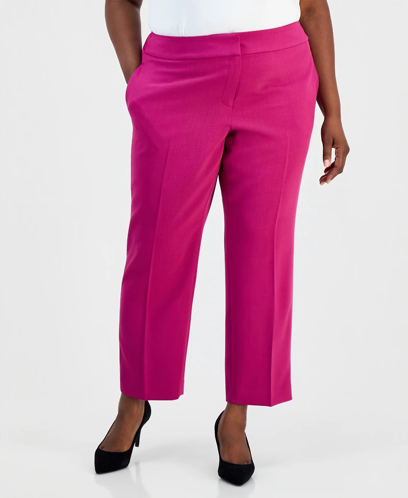 Kasper Plus High-Rise Pants