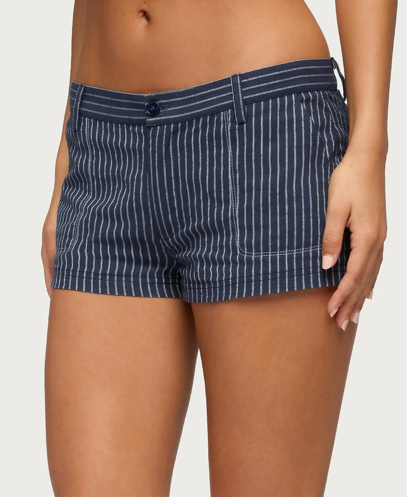 Edikted Women's Lina Pinstripe Shorts