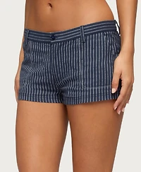 Edikted Women's Lina Pinstripe Shorts