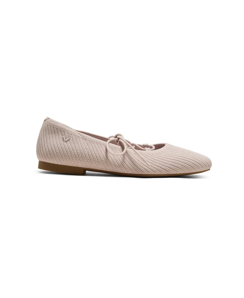 Vivaia Women's Miley 3 Laces Included Square-Toe Lace-Up Mary Janes Flats
