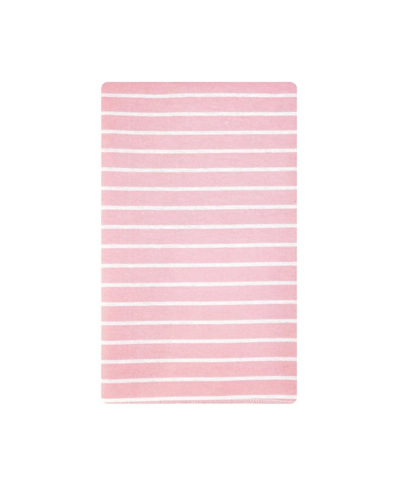 Hudson Baby Girl Cotton Poly Flannel Burp Cloths Bundle 12-Pack, Loves Me Deerly, One Size