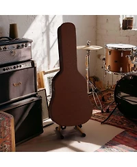 Yescom Acoustic Guitar Hard Case with Backpack Strap and Folding Stand Fits 40" 41" Dreadnought 2026 Exclusive Edition Rococo Burnt Sienna