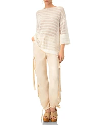 Ivonne Women's Solid Cargo Pants with Straps