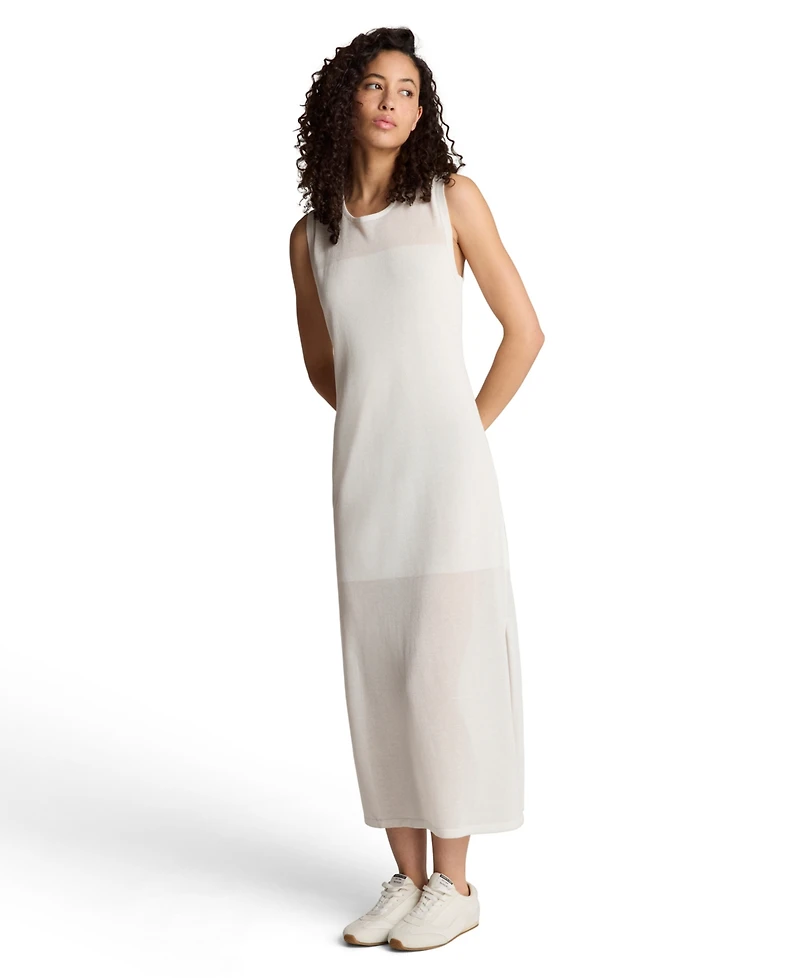 Kenneth Cole Women's Semi-Sheer Side-Slit Sleeveless Dress