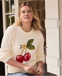 Lands' End Women's Drifter Jacquard Sweater