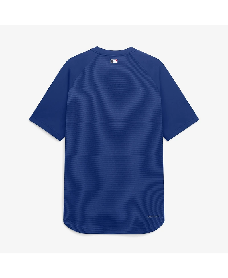 Nike Men's Royal New York Mets Authentic Collection Batting Practice Pre-Game Raglan Dri-fit T-Shirt